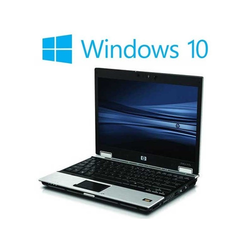 Laptop refurbished HP EliteBook 2530p, Core 2 Duo SL9400, WIn 10 Home
