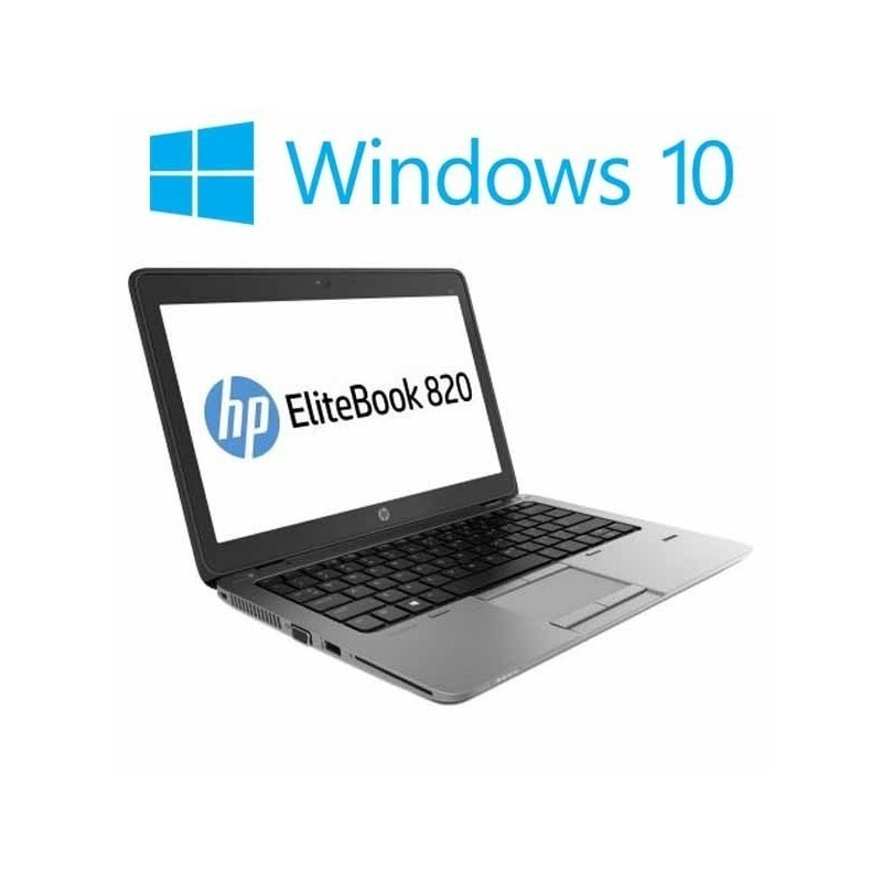 Laptopuri refurbished HP EliteBook 820 G1, i5-4300U, 180GB SSD Win 10 Home