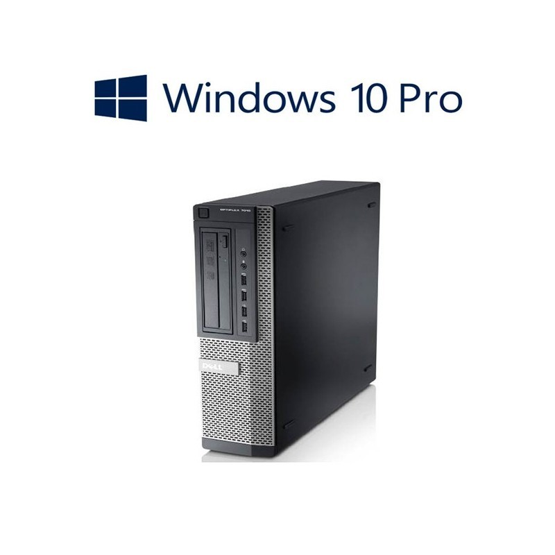PC Refurbished Dell OptiPlex 7010 DT, Intel Core i3-3225 Gen 3, Windows 10 Pro