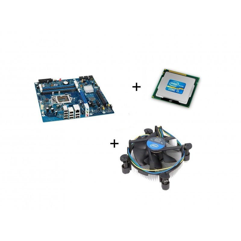 Kit Placa de Baza Second Hand Intel DP55WB, I5-750 Quad Core, Cooler