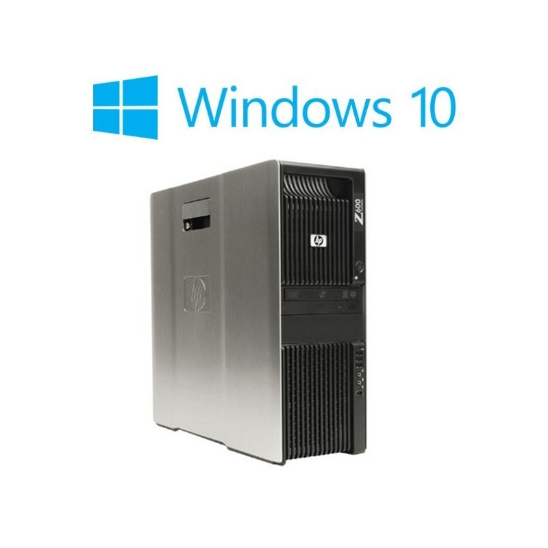 Workstation Refurbished HP Z600, 2 x Xeon Quad Core E5520, Win 10 Home