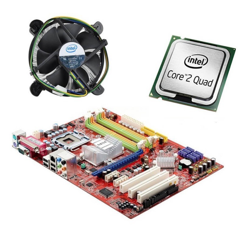 Kit Placa de baza MSI P43 Neo, Intel Quad Core Q8200, Cooler