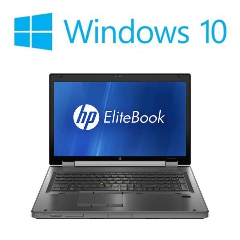 Laptop Refurbished HP EliteBook 8760w, i5-2520M, Win 10 Home