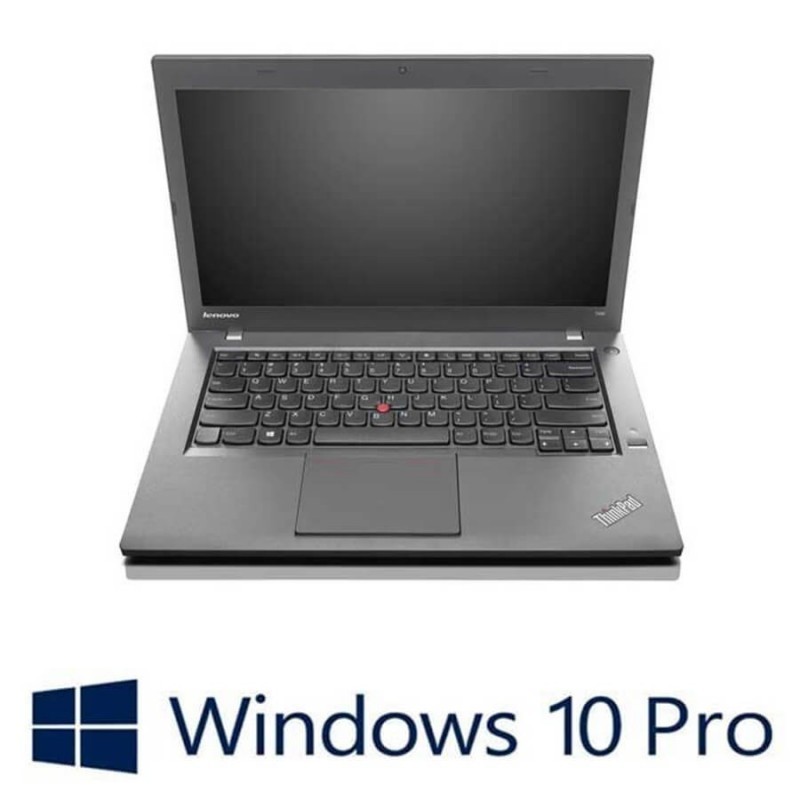 Laptop Refurbished Lenovo ThinkPad T440, i5-4300U, 128GB SSD, Win 10 Pro