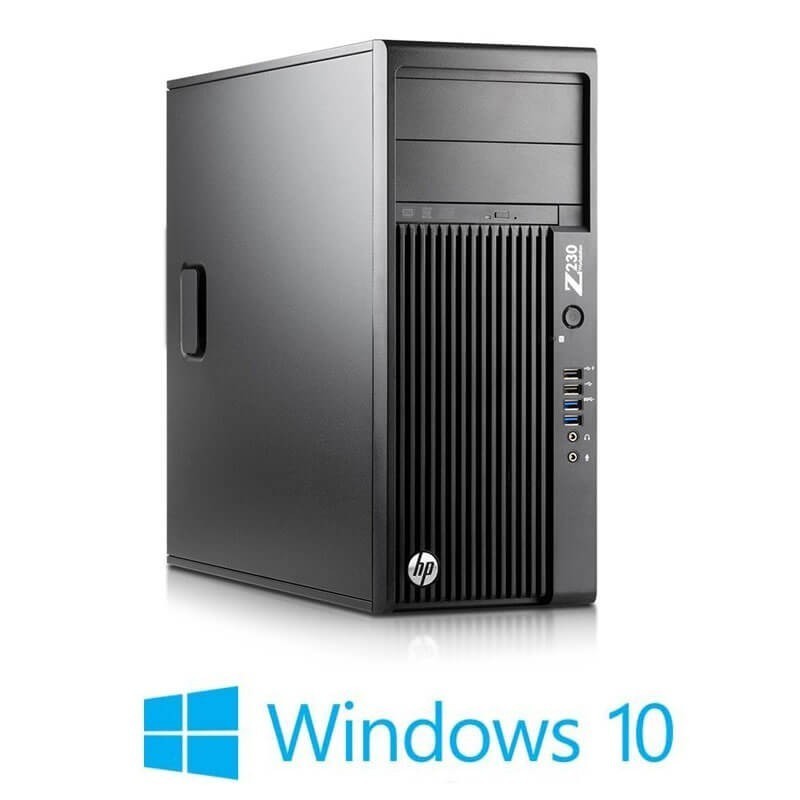 Workstation HP Z230 Tower, Xeon Quad Core E3-1225 v3, Win 10 Home