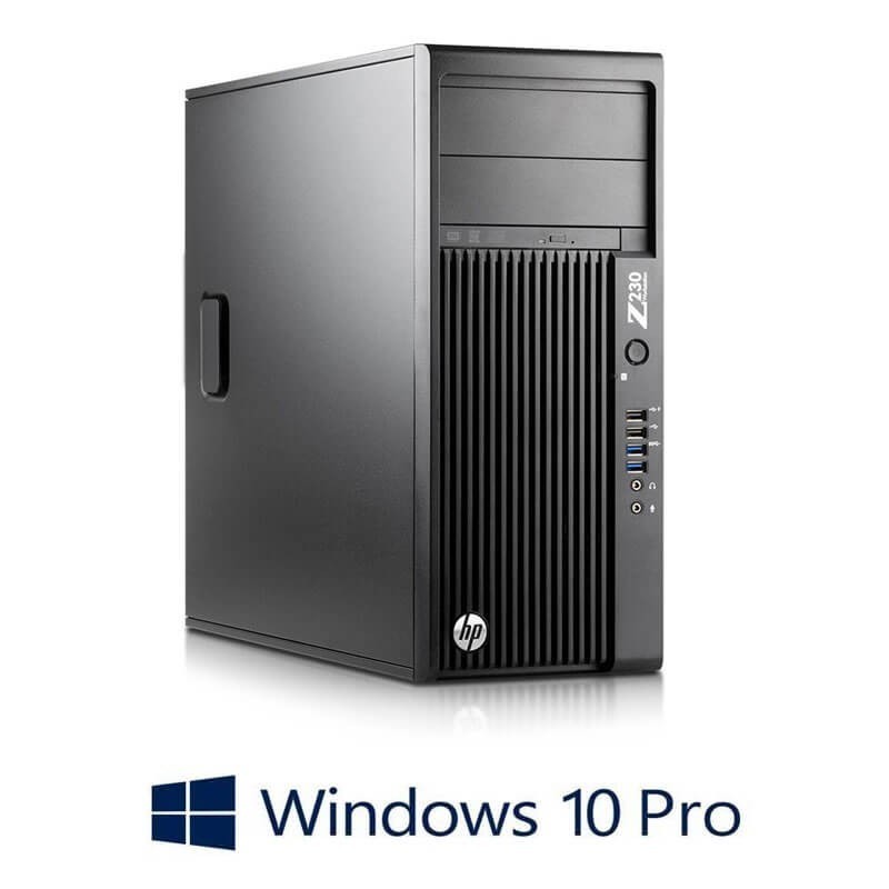Workstation HP Z230 Tower, Xeon Quad Core E3-1225 v3, Win 10 Pro