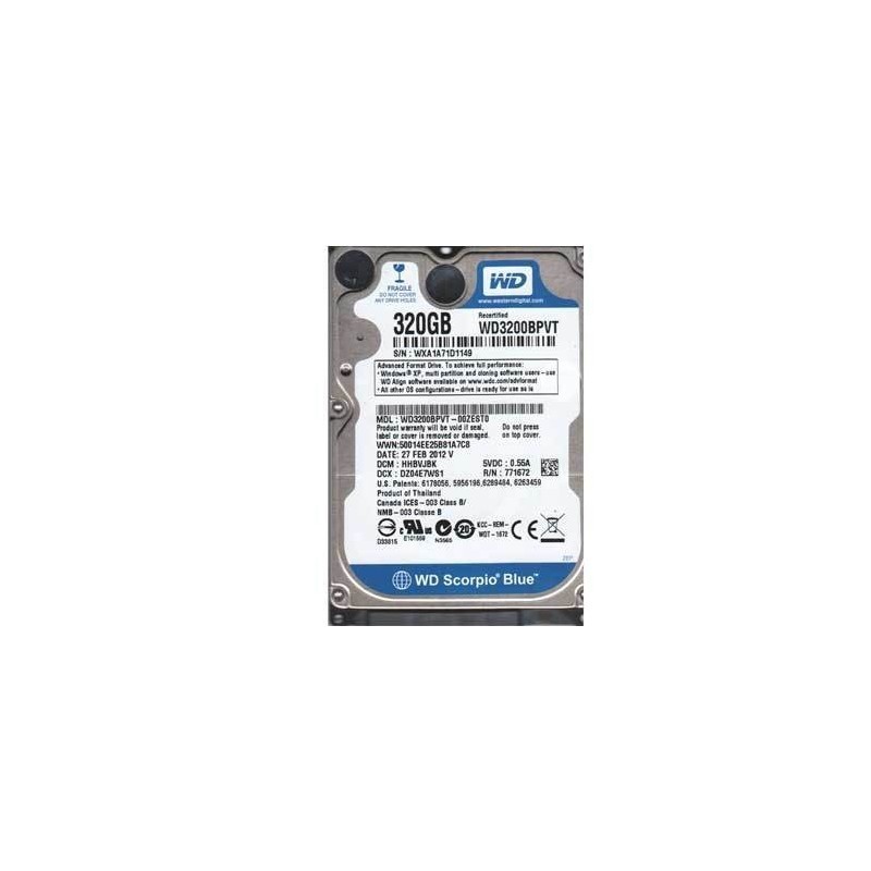 Hard disk laptop 320gb WD Scorpio Blue WD3200BPVT