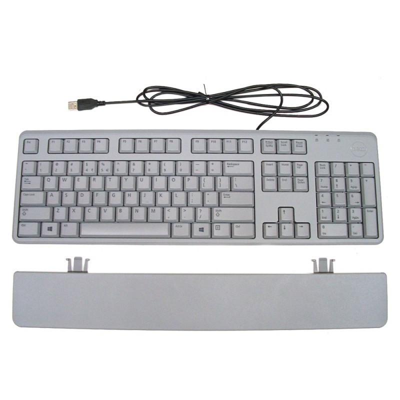 Tastatura noua Dell USB UK Gri + Palmrest
