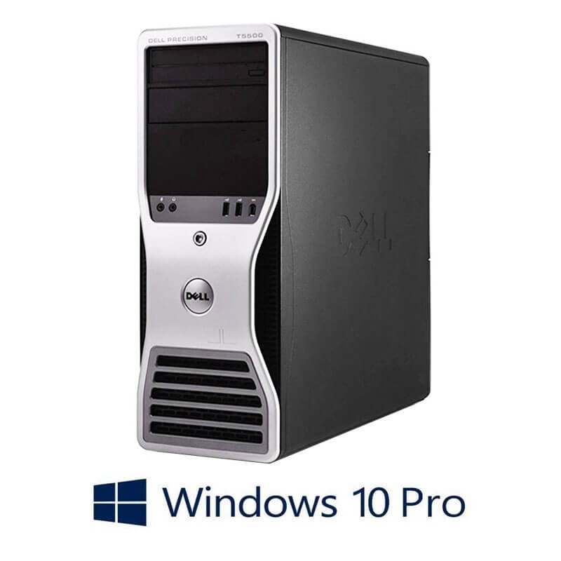 Workstation Dell Precision T5500, Xeon Hexa Core X5650, 24GB, Win 10 Pro