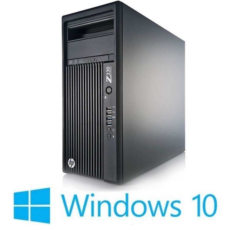 Workstation HP Z230 Tower, Xeon Quad Core E3-1226 v3, Win 10 Home