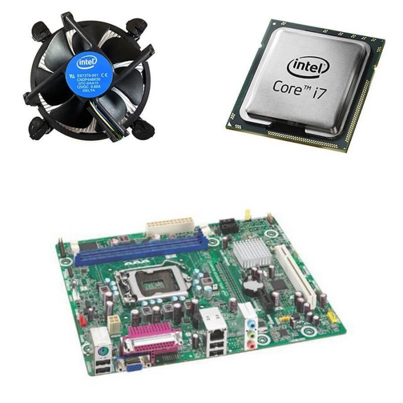 Kit placa de baza second hand Intel DH61SA, Intel i7-2600, Cooler