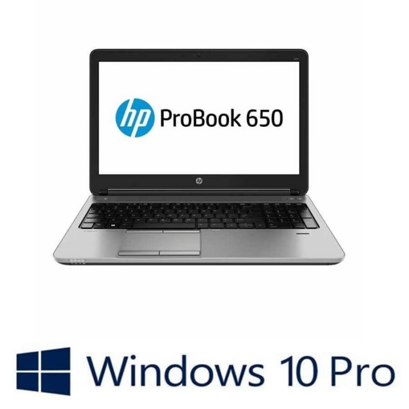 Laptop refurbished HP ProBook 650 G2, i5-6200U, Win 10 Pro
