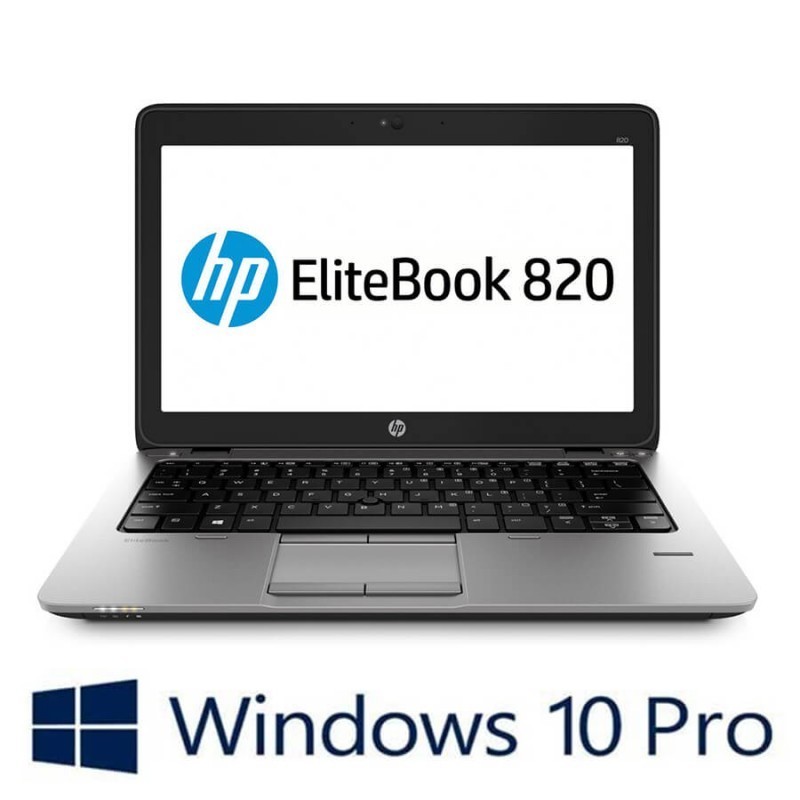 Laptop Refurbished HP EliteBook 820 G1, i5-4300U, Win 10 Pro