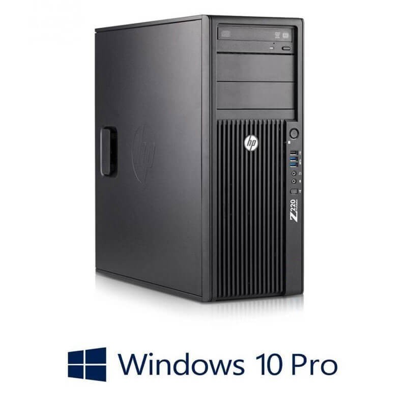 Workstation HP Z220 MT, Quad Core i7-3770, Win 10 Pro