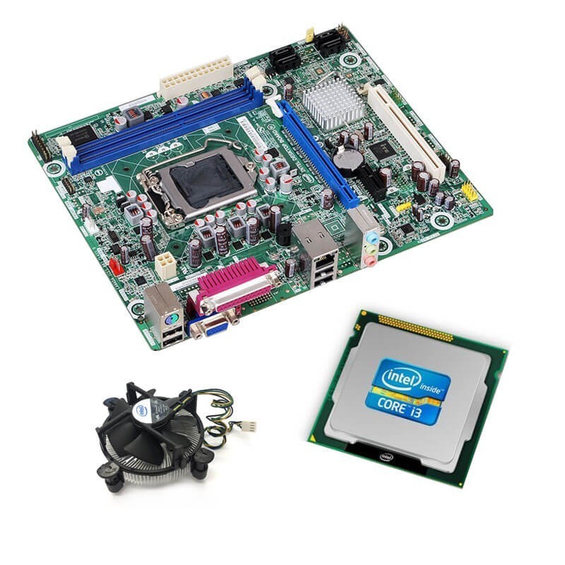 Kit Placa de Baza Intel DH61WW, Dual Core i3-2100, Cooler