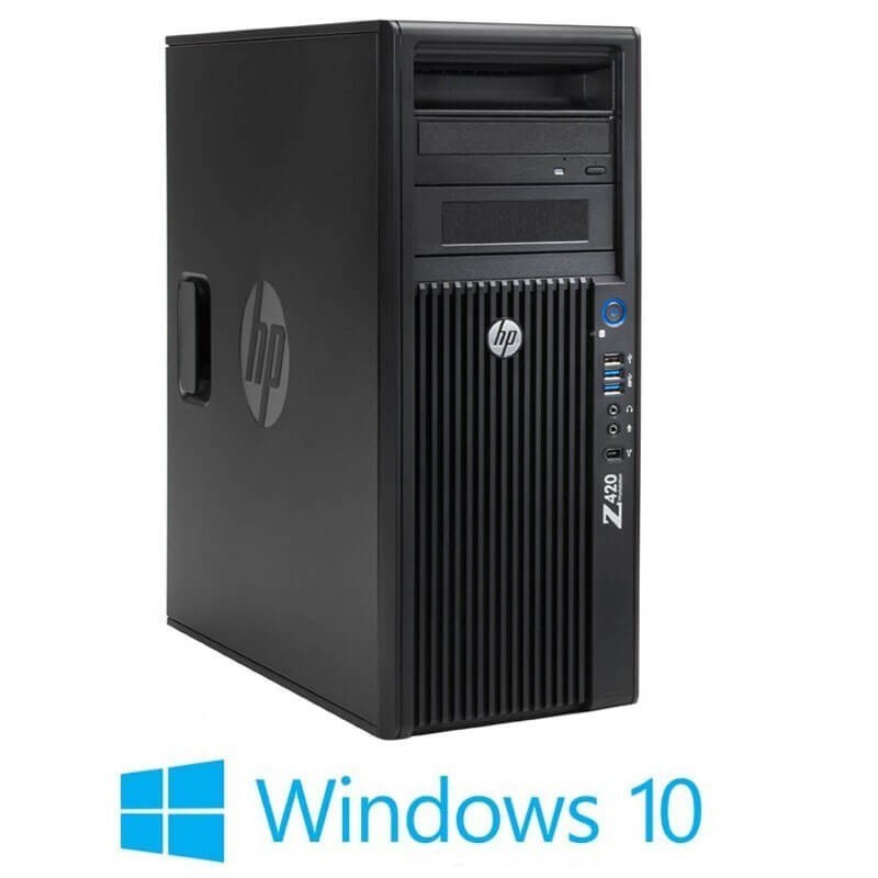 Workstation Refurbished HP Z420, Xeon E5-2670, Quadro 2000, Windows 10 Home