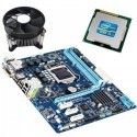 Kit Placa de Baza Refurbished GIGABYTE GA-H61M-D2-B3, Intel Core i3-2100, Cooler