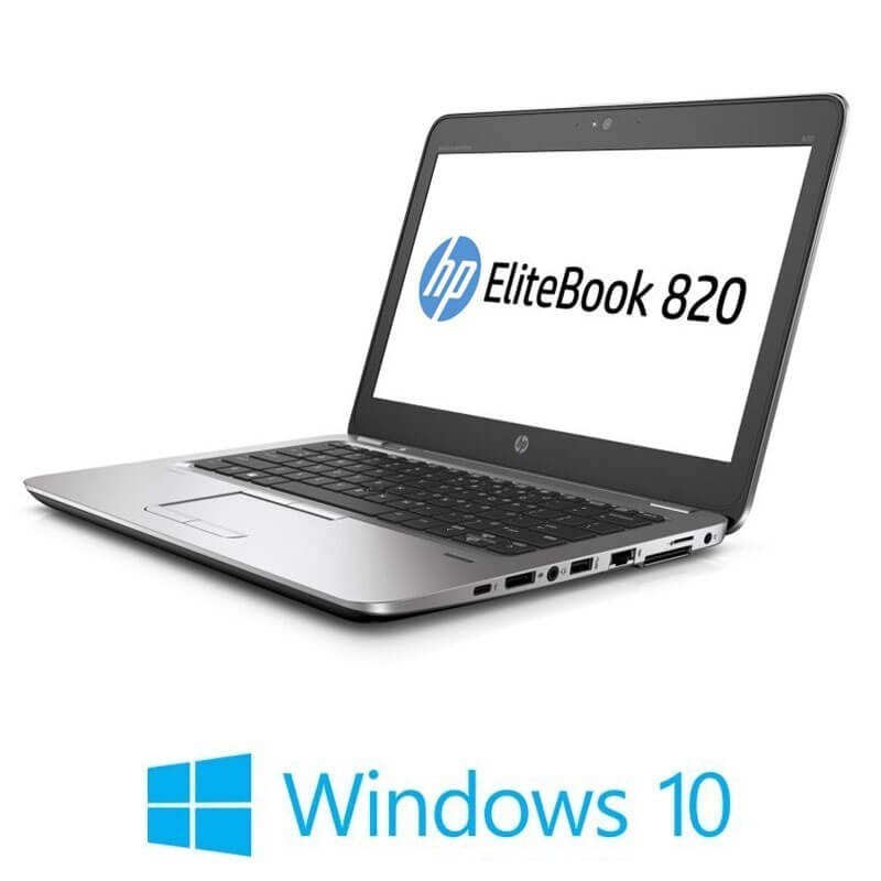 Laptop Refurbished HP EliteBook 820 G3, Intel i5-6200U, SSD, Full HD, Win 10 Home