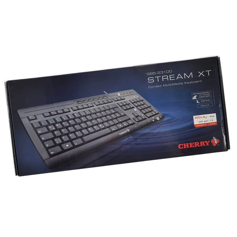 Tastatura USB Cherry Stream XT G85-23100 Ultra Silent, QWERTZ, Negru