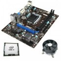 Kit Placa de Baza Refurbished MSI H81M-P33, Intel Quad Core i5-4570, Cooler