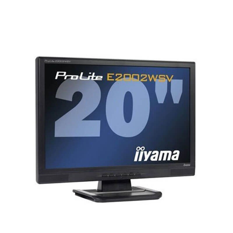 Monitoare LCD Refurbished Iiyama PROLITE E2002WSV, 20 inch WideScreen
