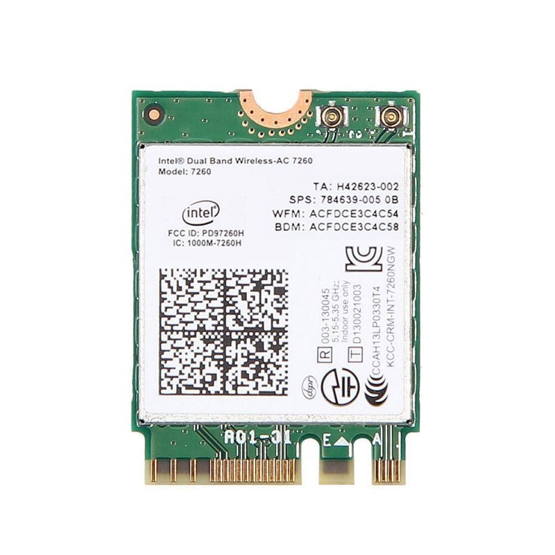 Placa Retea M.2 2230 Intel Dual Band Wireless-AC 7260, Bluetooth 4.0