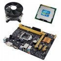 Kit Placa de Baza Refurbished ASUS H81M-K, Intel Core i3-4160, Cooler