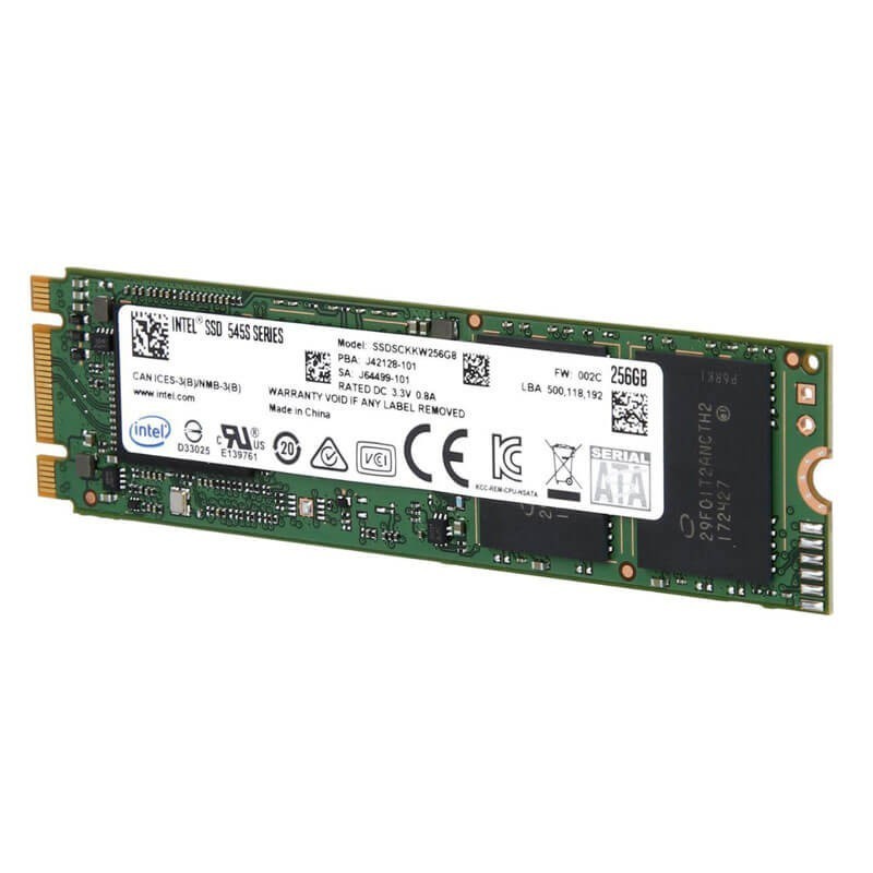 Solid State Drive (SSD) M.2 Refurbished 256GB SATA 6.0Gb/s, Intel 545s Series