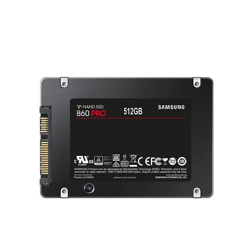 Solid State Drive (SSD) Refurbished 512GB SATA 6.0Gb/s, Samsung 860 PRO
