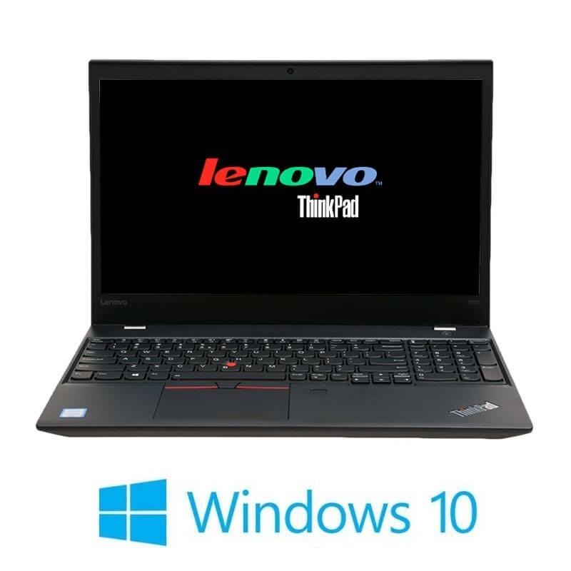 Laptopuri Refurbished Lenovo ThinkPad T570, i5-6300U, FHD, Webcam, Win 10 Home