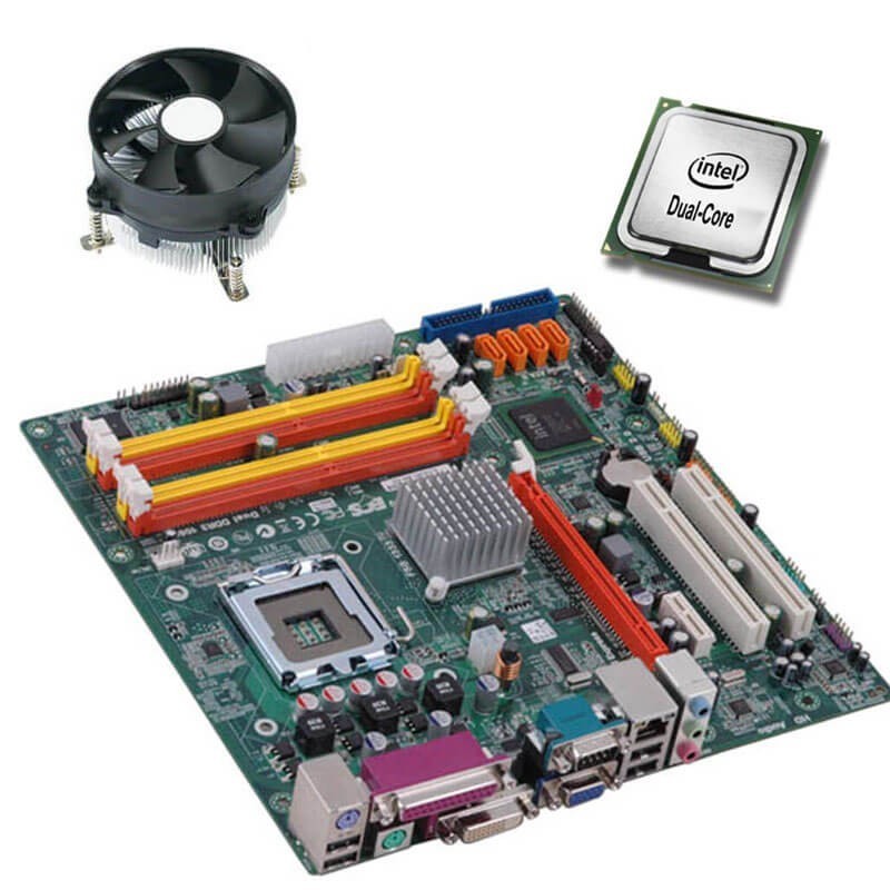 Kit Placa de Baza ECS G41T-M9, Intel Dual Core E5400, Cooler