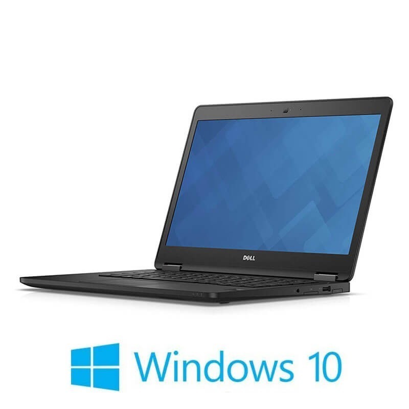 Laptopuri Dell Latitude E7470, i7-6600U, SSD, FHD, Webcam, Win 10 Home