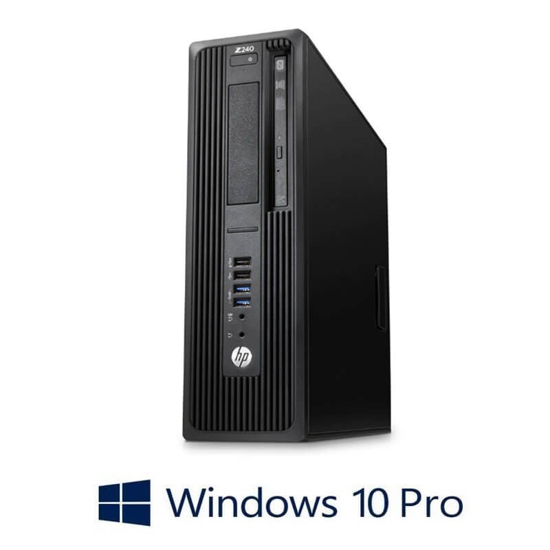 Workstation HP Z240 SFF, Quad Core i5-6500, 16GB DDR4, SSD, Win 10 Pro