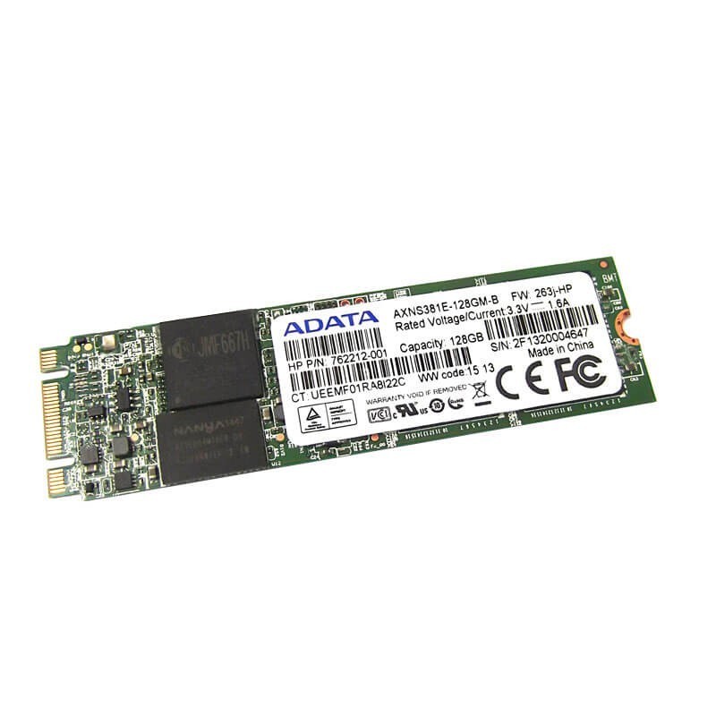 Solid State Drive (SSD) M.2 2280 Refurbished 128GB SATA 6.0Gb/s, ADATA AXNS381E-128GM-B