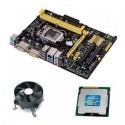 Kit Placa de Baza Refurbished Asus H81M2, Intel Core i3-4170, Cooler