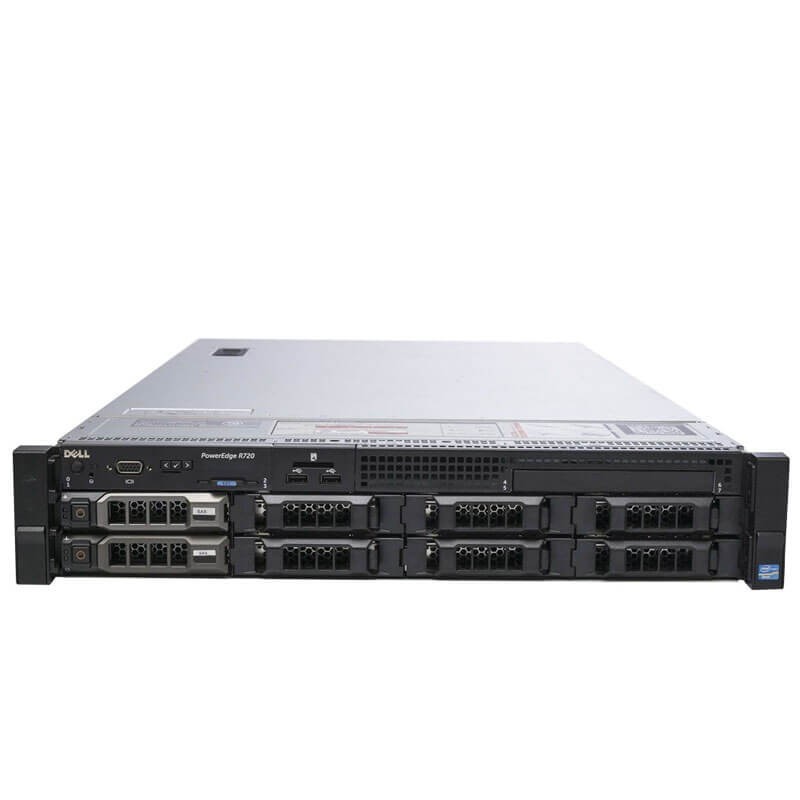 Server Refurbished Dell R720, 2 x Octa Core E5-2650 v2, 8 x 3.5 Bay - configureaza pentru comanda
