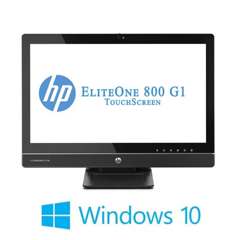 All-in-One Touchscreen HP EliteOne 800 G1, i5-4590S, Full HD IPS, Win 10 Home