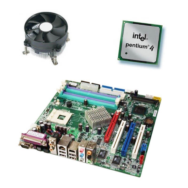Kit Placa de Baza Refurbished Medion MD-8088, Intel Pentium 4 2.00GHz, Cooler