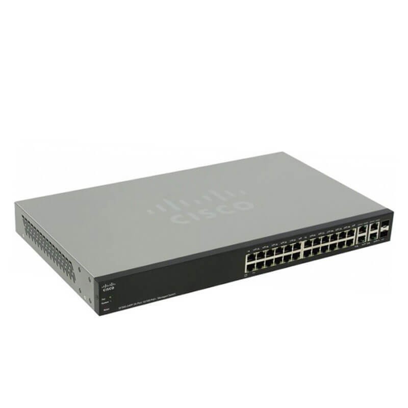 Switch Cisco SF300-24PP, 24 porturi 10/100 PoE
