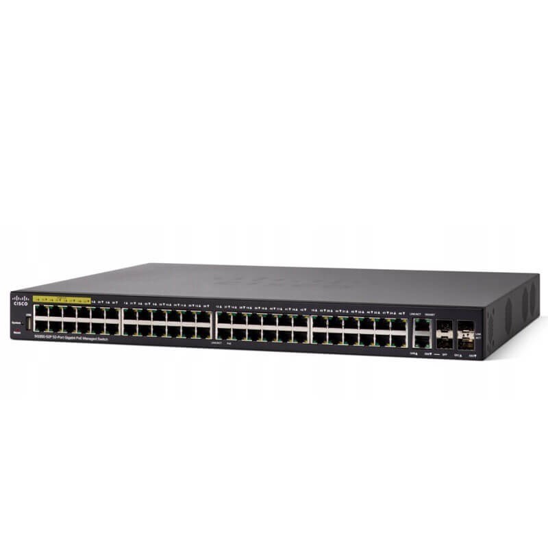 Switch Cisco SG350-52, 52 porturi 10/100/1000Mbps
