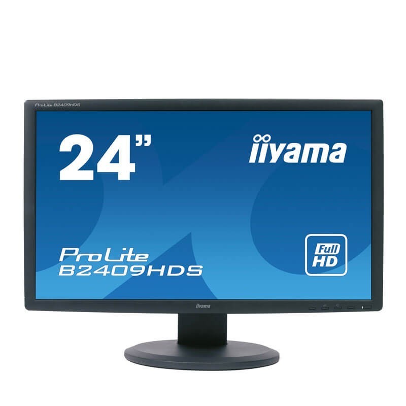 Monitoare LCD Second Hand Iiyama ProLite B2409HDS, Grad A-, 24" Full HD