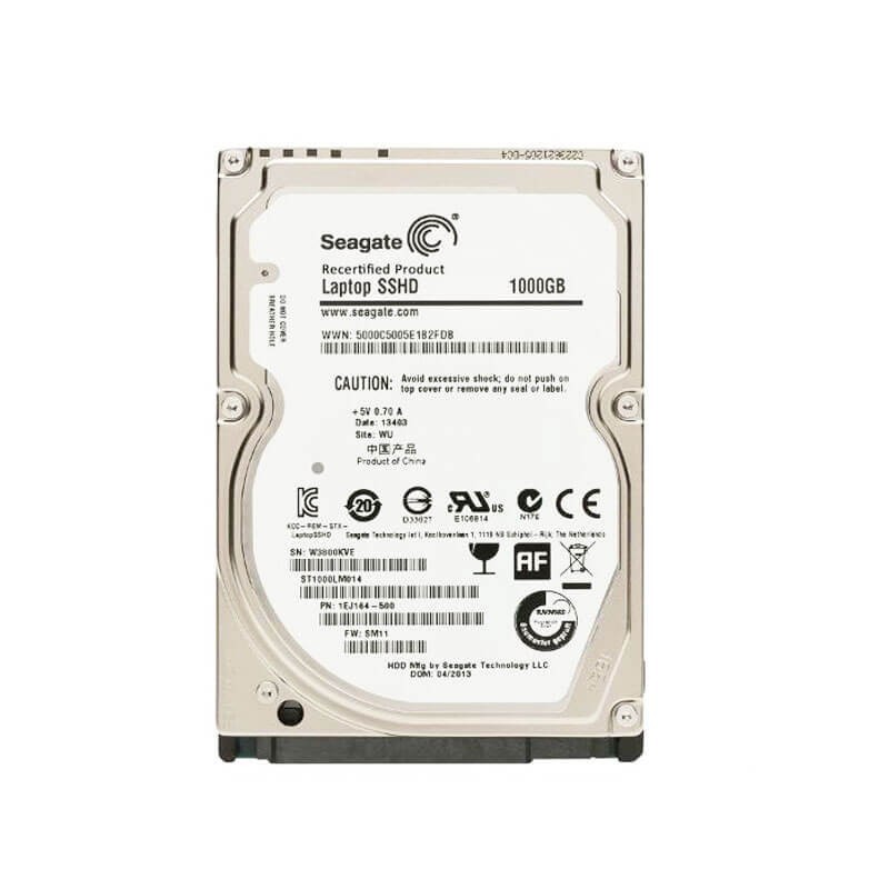 Hard Disk Laptop Seagate SSHD ST1000LM014, 1TB SATA3 6Gb/s, 64Mb Cache