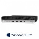 Mini PC HP EliteDesk 800 G3, Quad Core i5-7600, 256GB SSD M.2, Windows 10 Pro