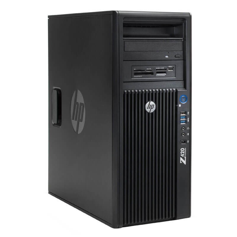 Workstation Second Hand HP Z420, Xeon Octa Core E5-2670, GeForce GT 240 1GB