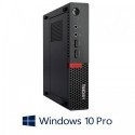 Mini PC Lenovo ThinkCentre M910q, Quad Core i5-6500T, 256GB SSD, Win 10 Pro