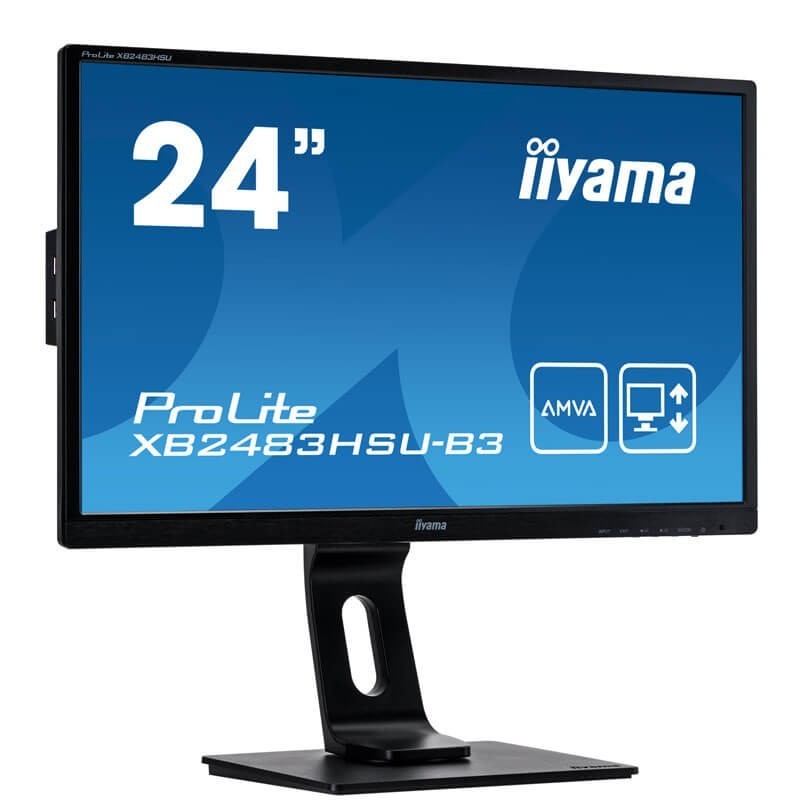 Monitoare LED Iiyama ProLite XB2483HSU-B3, 24 inci Full HD, Panel AMVA