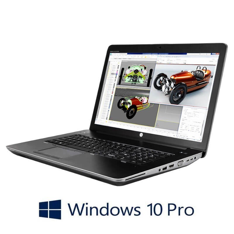 Laptop HP ZBook 17 G3, Quad Core i7-6820HQ, SSD, FHD, Quadro M3000M, Win 10 Pro
