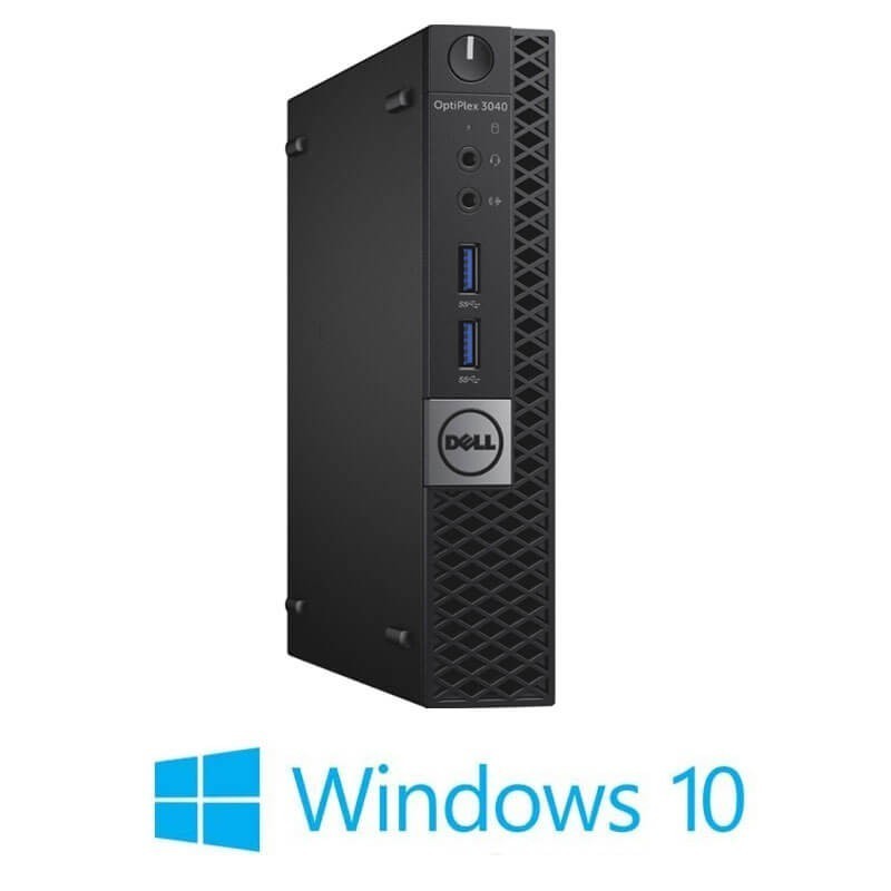 Mini PC Dell OptiPlex 3040, Quad Core i7-6700T, 120GB SSD NOU, Windows 10 Home