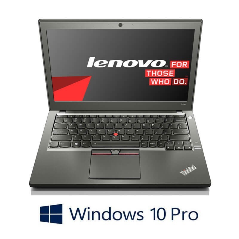 Laptopuri Lenovo ThinkPad X250, Intel i7-5600U, 8GB DDR3, Webcam, Win 10 Pro