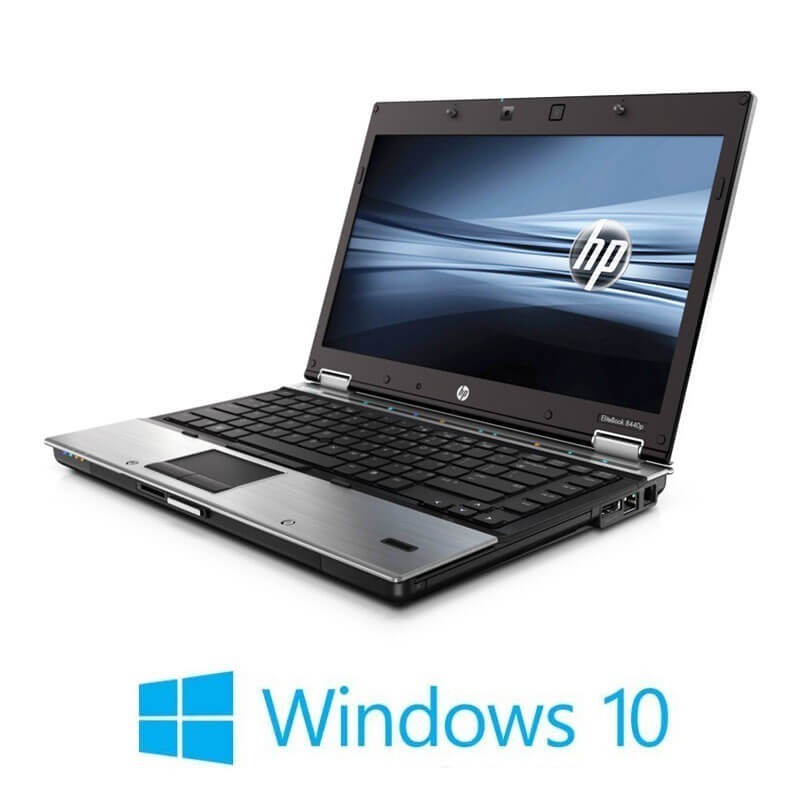 Laptopuri HP EliteBook 8440p, Intel i5-560M, 14 inci, Webcam, Windows 10 Home